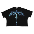 Rebirth Streetwear Cropped Boxy Cotton Tee Unisex 280GSM Breathable Everyday Wear